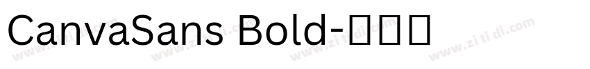 CanvaSans Bold字体转换 CanvaSans Bold字体转换